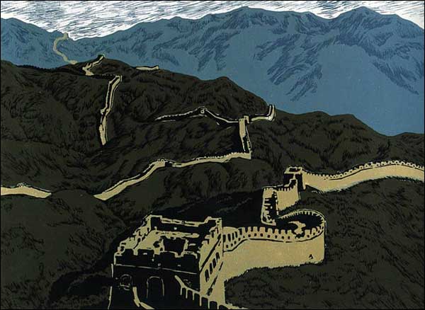 Dibujo de la Gran Muralla China Dibujo de la Gran Muralla China